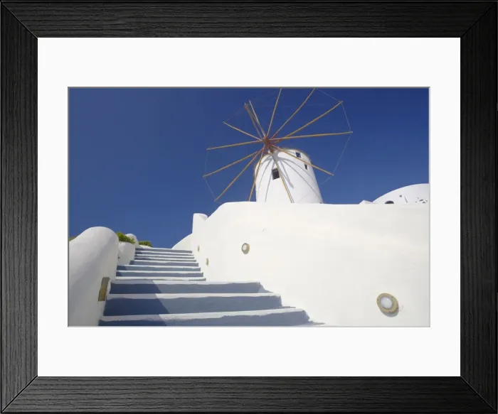 Framed Print : Windmill in Oia, Santorini, Cyclades, Greek Islands, Greece, Europe Framed Print : Windmill in Oia, Santorini, Cyclades, Greek Islands, Greece, Europe