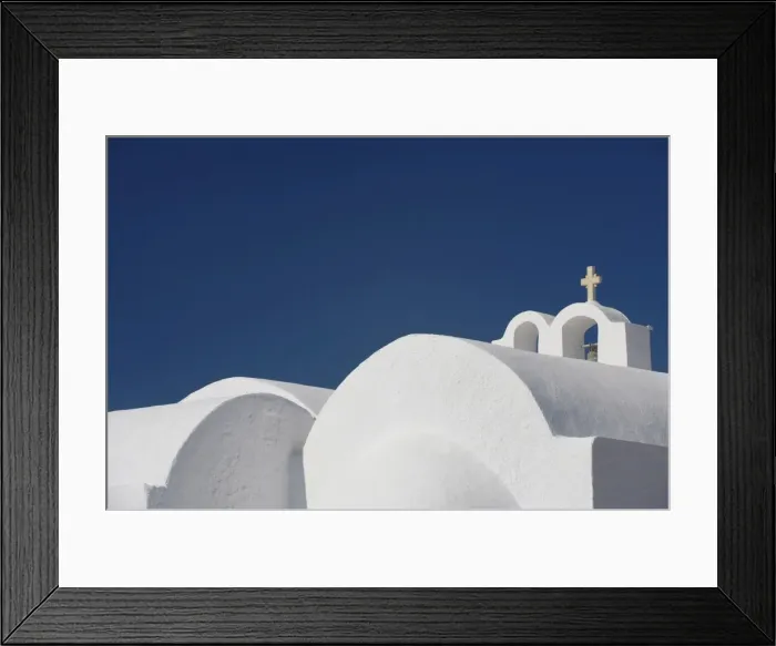 Framed Print : Church in Firostefani, Santorini, Cyclades, Greek Islands, Greece, Europe Framed Print : Church in Firostefani, Santorini, Cyclades, Greek Islands, Greece, Europe