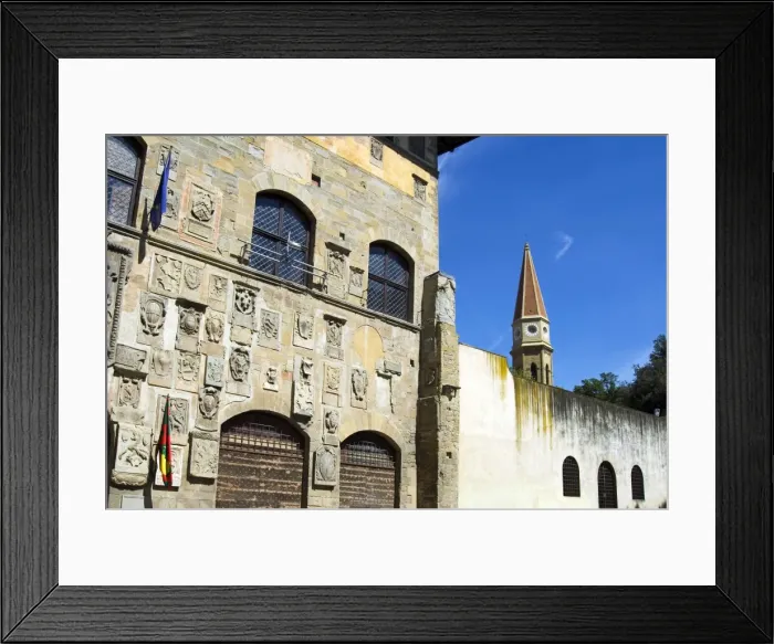Framed Print : Palazzo Pretorio and Domes Belltower, Arezzo, Tuscany, Italy, Europe Framed Print : Palazzo Pretorio and Domes Belltower, Arezzo, Tuscany, Italy, Europe