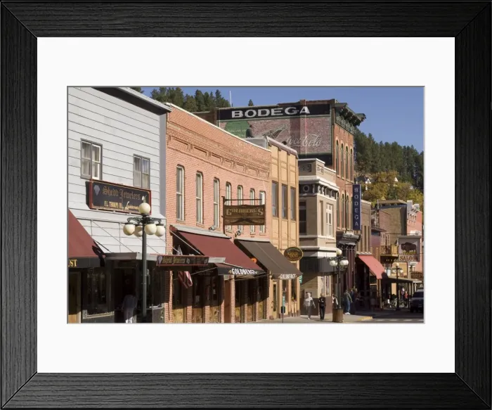 Framed Print : Main Street, Deadwood, Black Hills, South Dakota, United States of America, North America Framed Print : Main Street, Deadwood, Black Hills, South Dakota, United States of America, North America