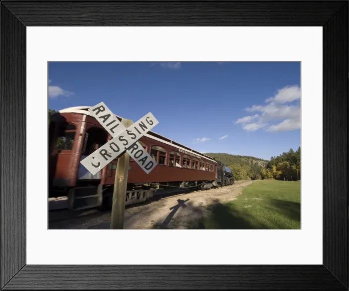 Framed Print : 1880 Train, Hill City, Black Hills, South Dakota, United States of America, North America Framed Print : 1880 Train, Hill City, Black Hills, South Dakota, United States of America, North America