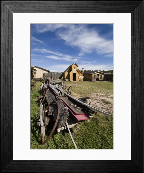 Framed Print : Four Mile Old West Town, Custer, Black Hills, South Dakota, United States of America Framed Print : Four Mile Old West Town, Custer, Black Hills, South Dakota, United States of America