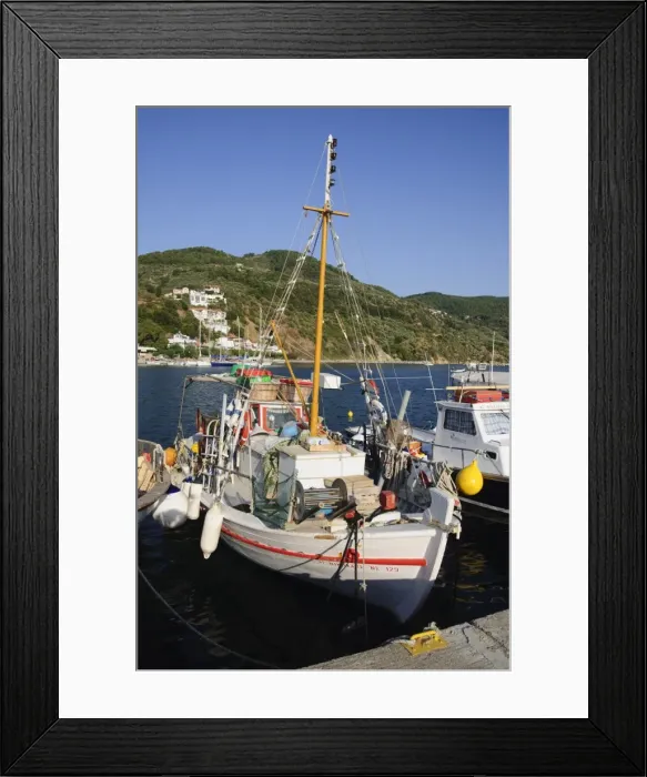 Framed Print : Loutraki harbour, Skopelos, Sporades Islands, Greek Islands, Greece, Europe Framed Print : Loutraki harbour, Skopelos, Sporades Islands, Greek Islands, Greece, Europe