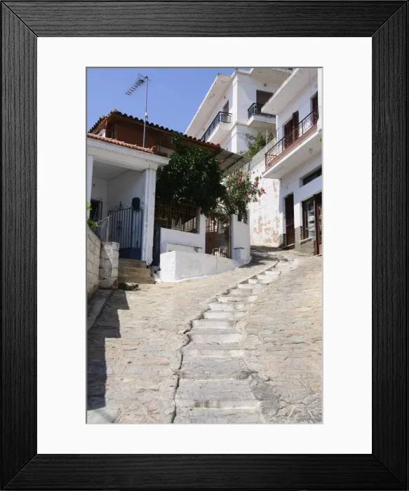 Framed Print : Hill town of Glossa, Skopelos, Sporades Islands, Greek Islands, Greece, Europe Framed Print : Hill town of Glossa, Skopelos, Sporades Islands, Greek Islands, Greece, Europe