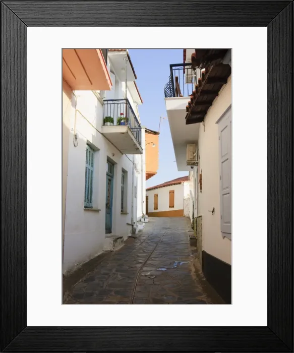 Framed Print : Hill town of Glossa, Skopelos, Sporades Islands, Greek Islands, Greece, Europe Framed Print : Hill town of Glossa, Skopelos, Sporades Islands, Greek Islands, Greece, Europe