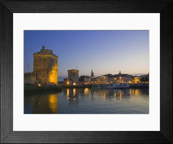 Framed Print : St. Nicholas and La Chaine towers at the entrance to the ancient port of La Rochelle Framed Print : St. Nicholas and La Chaine towers at the entrance to the ancient port of La Rochelle