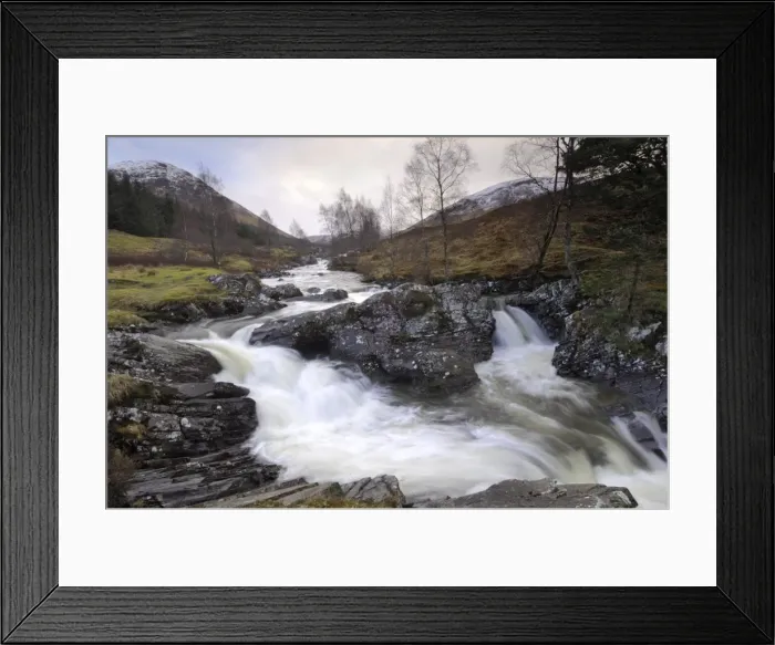 Framed Print : Highland river near Glen Lyon, Perth and Kinross, Scotland, United Kingdom, Europe Framed Print : Highland river near Glen Lyon, Perth and Kinross, Scotland, United Kingdom, Europe