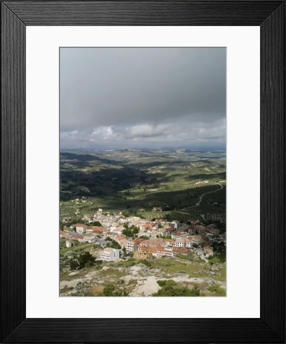Framed Print : Burunchel town and the landscape of Jaen province viewed from Cazorla Natural Park Framed Print : Burunchel town and the landscape of Jaen province viewed from Cazorla Natural Park