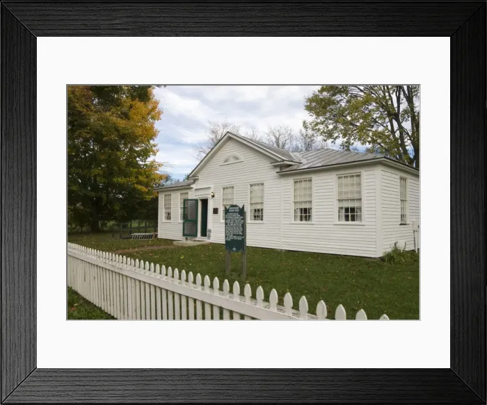 Framed Print : Underground Railway House, Schoolcraft, Michigan, United States of America, North America Framed Print : Underground Railway House, Schoolcraft, Michigan, United States of America, North America