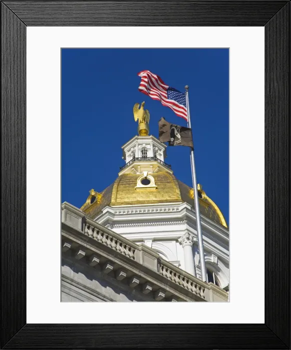 Framed Print : State Capitol dome, Concord, New Hampshire, New England, United States of America Framed Print : State Capitol dome, Concord, New Hampshire, New England, United States of America