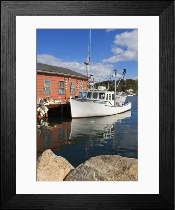 Framed Print : Boathouse in Rocky Neck, Gloucester, Cape Ann, Greater Boston Area, Massachusetts Framed Print : Boathouse in Rocky Neck, Gloucester, Cape Ann, Greater Boston Area, Massachusetts