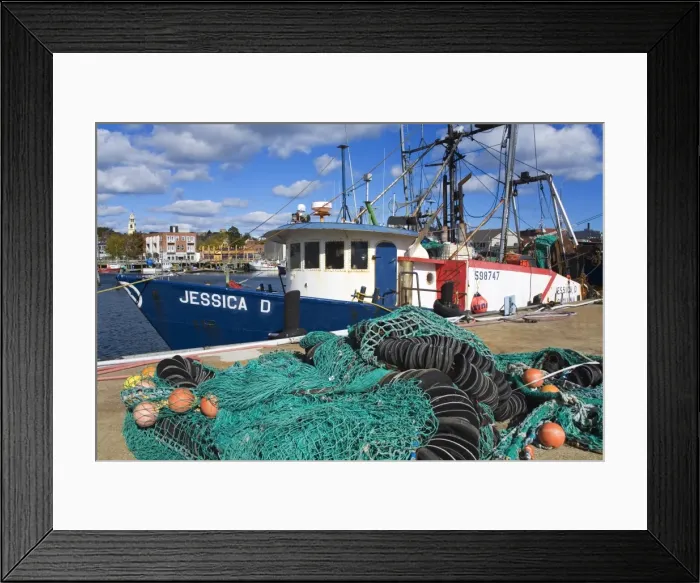 Framed Print : Commercial fishing boat, Gloucester, Cape Ann, Greater Boston Area, Massachusetts Framed Print : Commercial fishing boat, Gloucester, Cape Ann, Greater Boston Area, Massachusetts