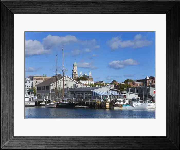 Framed Print : Gloucester Inner Harbor, Cape Ann, Greater Boston Area, Massachusetts, New England Framed Print : Gloucester Inner Harbor, Cape Ann, Greater Boston Area, Massachusetts, New England