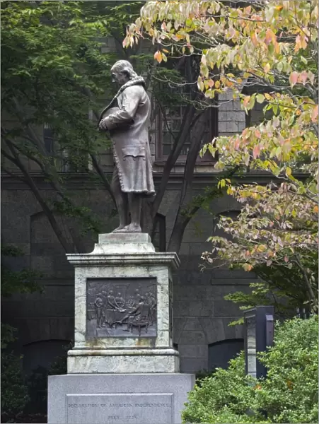 Statue of Ben Franklin, Old City Hall, Freedom Trail, Boston, Massachusetts