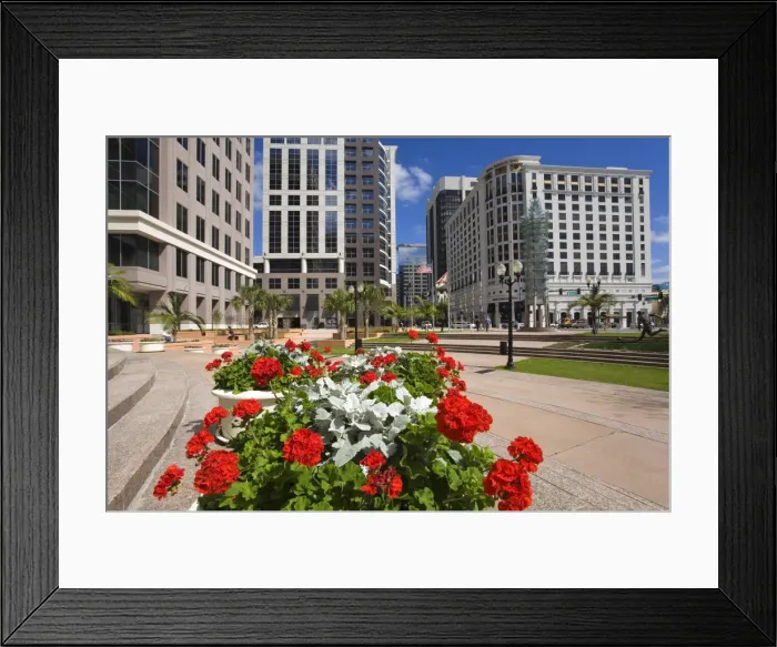 Framed Print : City Hall Plaza, Orlando, Florida, United States of America, North America Framed Print : City Hall Plaza, Orlando, Florida, United States of America, North America