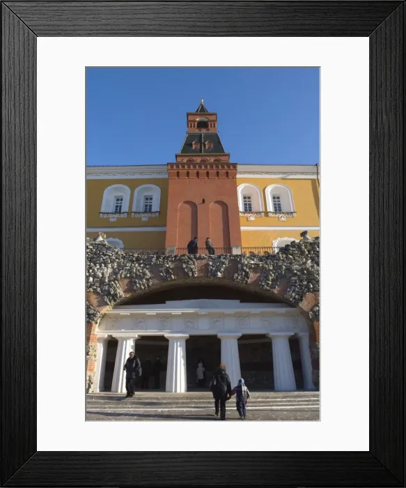 Framed Print : The Grotto and Kremlin Wall, Moscow, Russia, Europe Framed Print : The Grotto and Kremlin Wall, Moscow, Russia, Europe