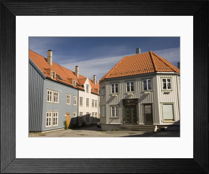 Framed Print : Wooden houses in the old town, Trondheim, Norway, Scandinavia, Europe Framed Print : Wooden houses in the old town, Trondheim, Norway, Scandinavia, Europe