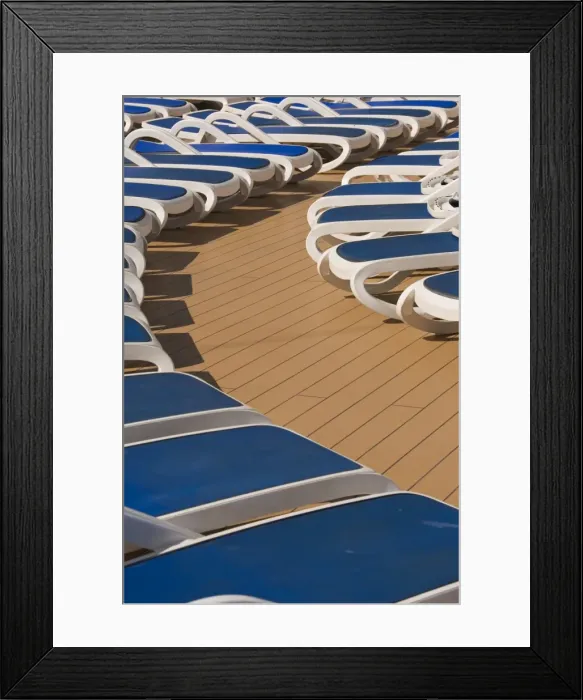 Framed Print : Sun deck, cruise ship Framed Print : Sun deck, cruise ship