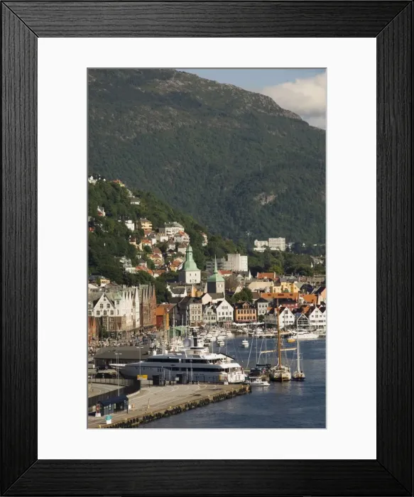 Framed Print : Part of the old city and harbour, Bergen, Norway, Scandinavia, Europe Framed Print : Part of the old city and harbour, Bergen, Norway, Scandinavia, Europe
