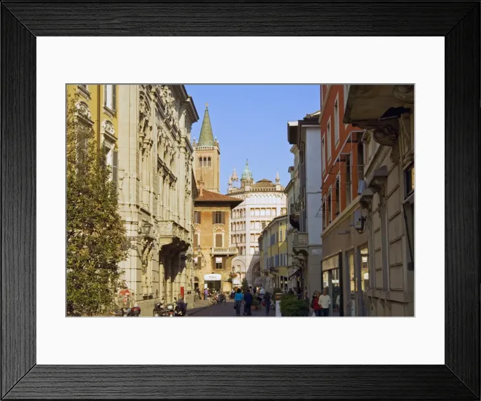 Framed Print : Via Melloni, Parma, Emilia Romagna, Italy, Europe Framed Print : Via Melloni, Parma, Emilia Romagna, Italy, Europe