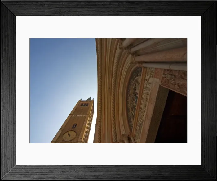Framed Print : The Duomos Bell Tower and the Baptistry, Parma, Emilia Romagna, Italy, Europe Framed Print : The Duomos Bell Tower and the Baptistry, Parma, Emilia Romagna, Italy, Europe