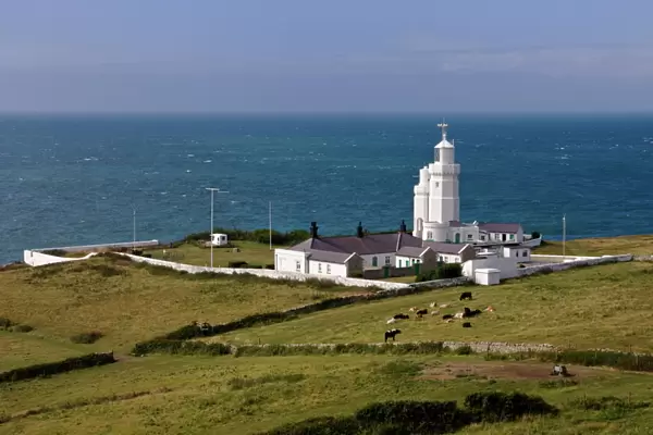 St. Catherines Point Lighthouse, Isle of Wight, England, United Kingdom, Europe