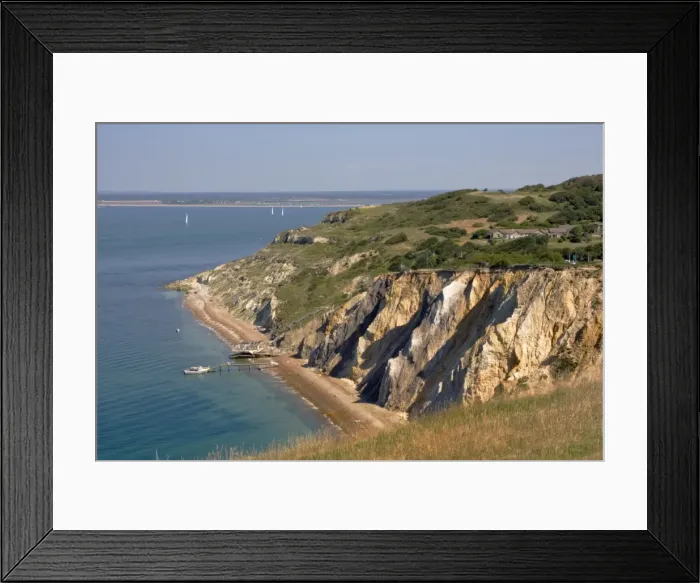 Framed Print : Alum Bay and The Solent, Isle of Wight, England, United Kingdom, Europe Framed Print : Alum Bay and The Solent, Isle of Wight, England, United Kingdom, Europe
