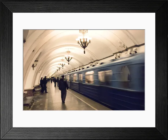 Framed Print : Arbatskaya Metro Station, Moscow, Russia, Europe Framed Print : Arbatskaya Metro Station, Moscow, Russia, Europe