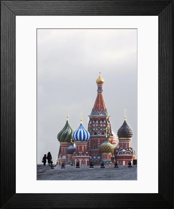 Framed Print : St. Basils Cathedral in the evening, Red Square, UNESCO World Heritage Site Framed Print : St. Basils Cathedral in the evening, Red Square, UNESCO World Heritage Site