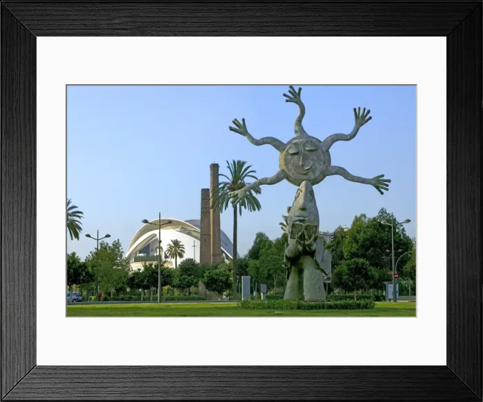 Framed Print : Arquitectos Calvo Square, Valencia, Spain, Europe Framed Print : Arquitectos Calvo Square, Valencia, Spain, Europe
