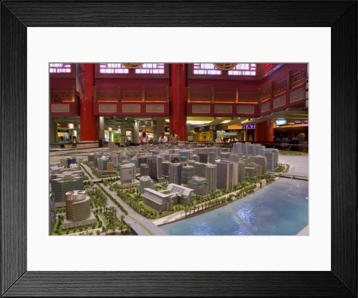 Framed Print : New developments model for Dubai, China Court, Ibn Battuta Shopping Mall Framed Print : New developments model for Dubai, China Court, Ibn Battuta Shopping Mall