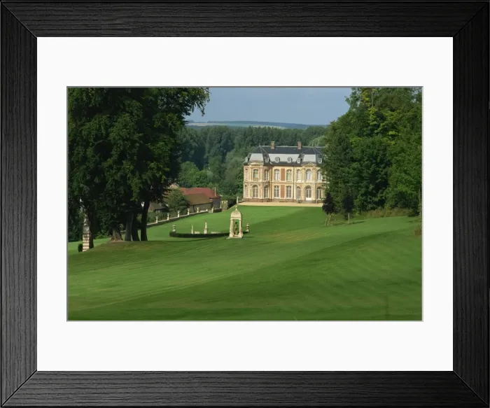 Framed Print : Chateau, Long, Picardy, France, Europe