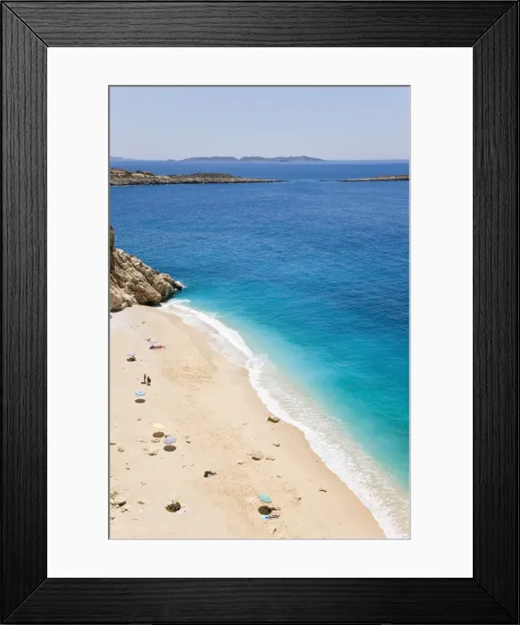 Framed Print : Elevated view of Kaputas beach near Kas, Mediterranean coast (Turquoise coast) Framed Print : Elevated view of Kaputas beach near Kas, Mediterranean coast (Turquoise coast)