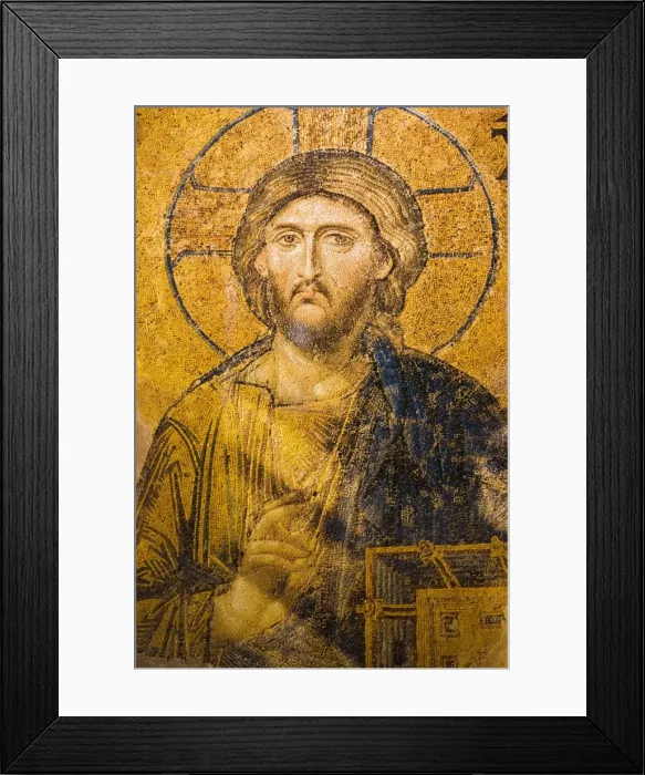 Framed Print : Mosaic of Christ in Aya Sofya (Sancta Sophia), UNESCO World Heritage Site Framed Print : Mosaic of Christ in Aya Sofya (Sancta Sophia), UNESCO World Heritage Site