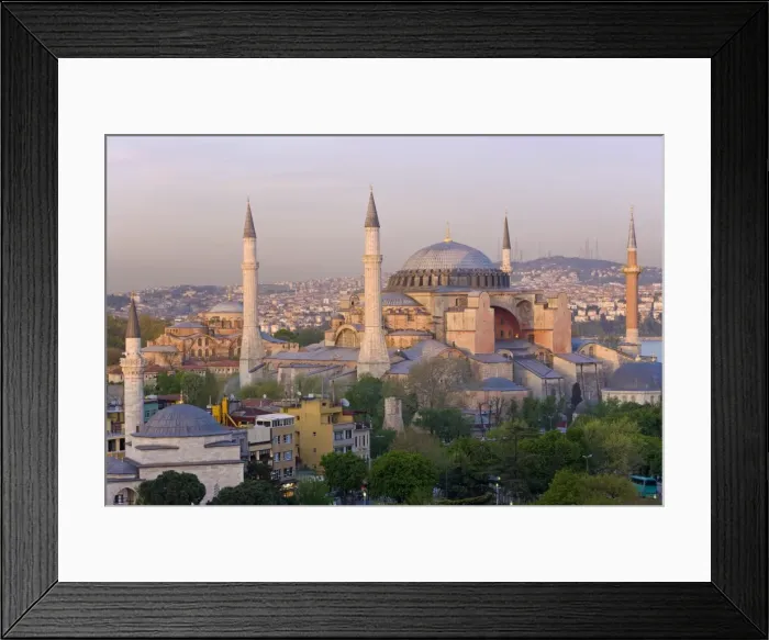 Framed Print : Elevated view of Aya Sofya (Sancta Sophia), UNESCO World Heritage Site Framed Print : Elevated view of Aya Sofya (Sancta Sophia), UNESCO World Heritage Site