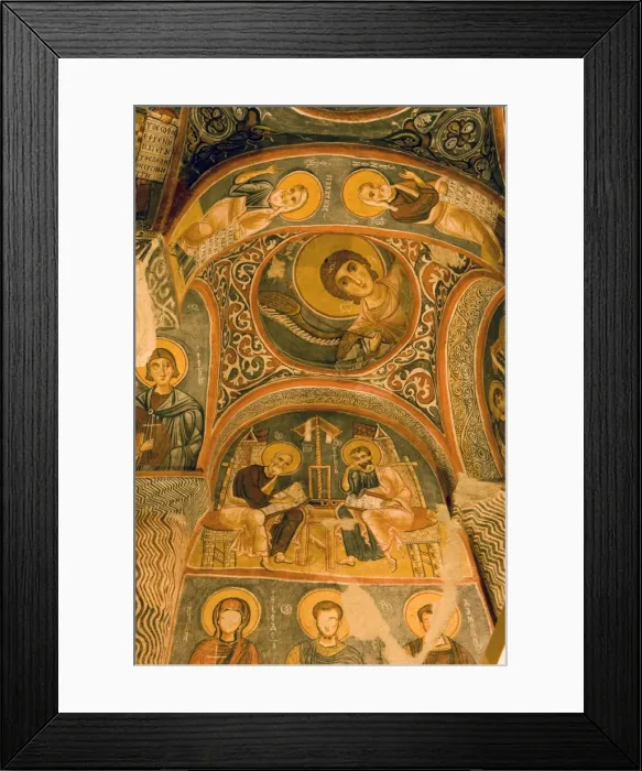 Framed Print : Frescoes in Goreme Open Air Museums rock-cut Byzantine Karanlik Kilise (Dark Church) Framed Print : Frescoes in Goreme Open Air Museums rock-cut Byzantine Karanlik Kilise (Dark Church)