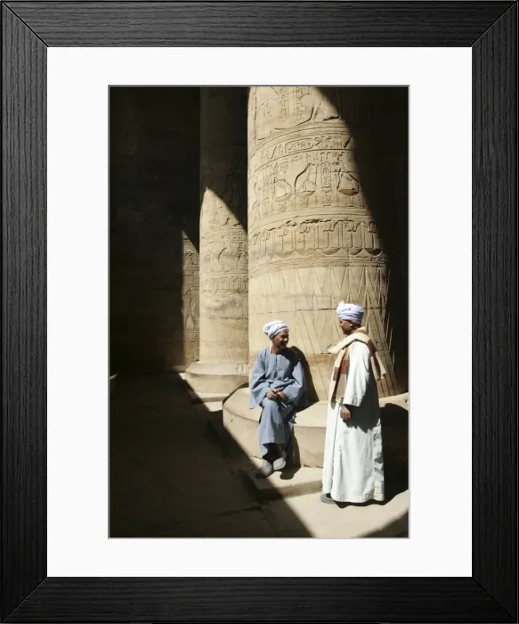 Framed Print : In the temple of Edfu, Egypt, North Africa, Africa Framed Print : In the temple of Edfu, Egypt, North Africa, Africa