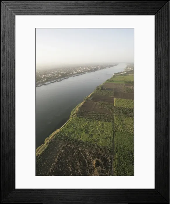 Framed Print : A view of the River Nile, Egypt, North Africa, Africa Framed Print : A view of the River Nile, Egypt, North Africa, Africa