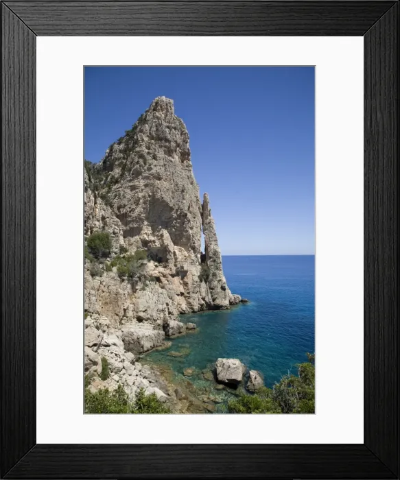 Framed Print : The rocks at Santa Maria Navarrese, Sardinia, Italy, Mediterranean, Europe Framed Print : The rocks at Santa Maria Navarrese, Sardinia, Italy, Mediterranean, Europe