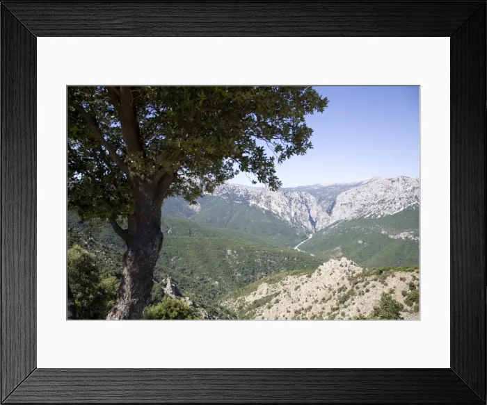 Framed Print : The mountains around the Gulf of Orosei, Sardinia, Italy, Europe