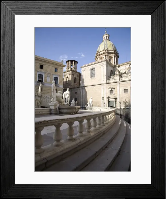Framed Print : Fontana Pretoria, Palermo, Sicily, Italy, Europe Framed Print : Fontana Pretoria, Palermo, Sicily, Italy, Europe