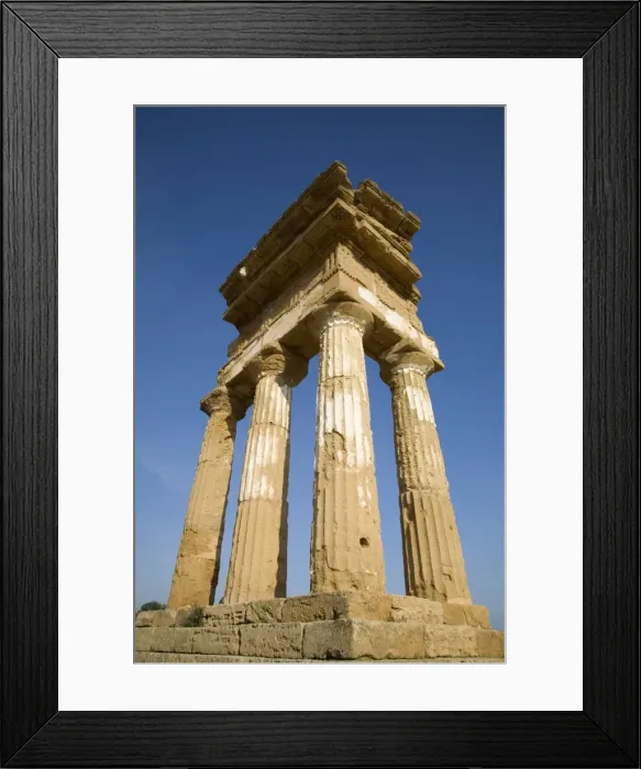 Framed Print : Temple of Castor and Pollux, Valley of the Temples, Agrigento, UNESCO World Heritage Site Framed Print : Temple of Castor and Pollux, Valley of the Temples, Agrigento, UNESCO World Heritage Site