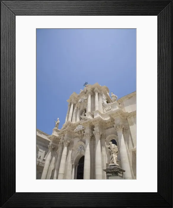 Framed Print : Baroque Cathedral, built inside the ancient Greek Temple of Athena, Syracuse Framed Print : Baroque Cathedral, built inside the ancient Greek Temple of Athena, Syracuse