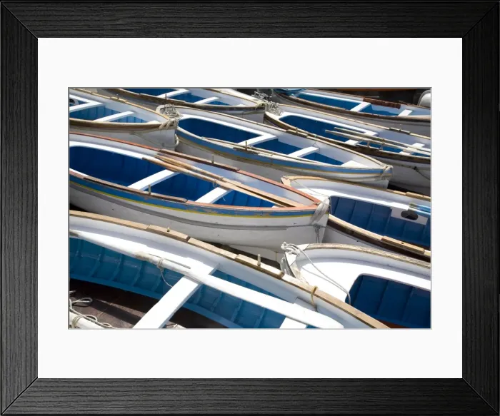 Framed Print : Boats for the visit to the famous Blue Grotto, Capri, Bay of Naples, Italy, Europe Framed Print : Boats for the visit to the famous Blue Grotto, Capri, Bay of Naples, Italy, Europe