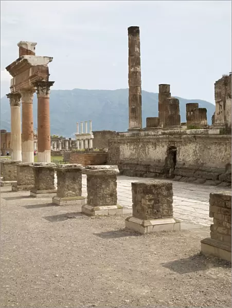 The Forum, Pompeii, UNESCO World Heritage Site, Campania, Italy, Europe