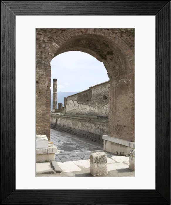 Framed Print : Decumano Maximo near the Forum, Pompeii, UNESCO World Heritage Site, Campania