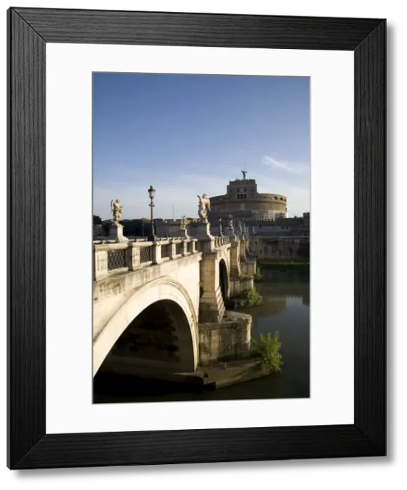 Framed Print : S. Angelo Bridge leading to S. Angelo Castle (Castello San Angelo) Framed Print : S. Angelo Bridge leading to S. Angelo Castle (Castello San Angelo)