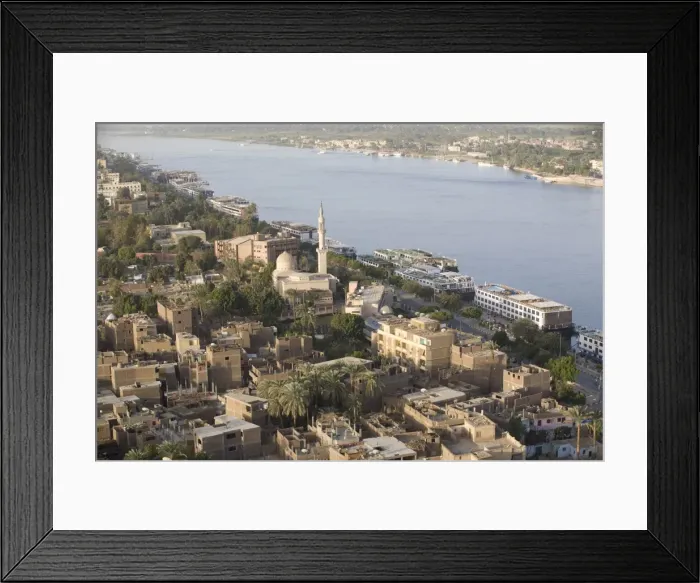 Framed Print : The town of Luxor, Egypt, North Africa, Africa Framed Print : The town of Luxor, Egypt, North Africa, Africa