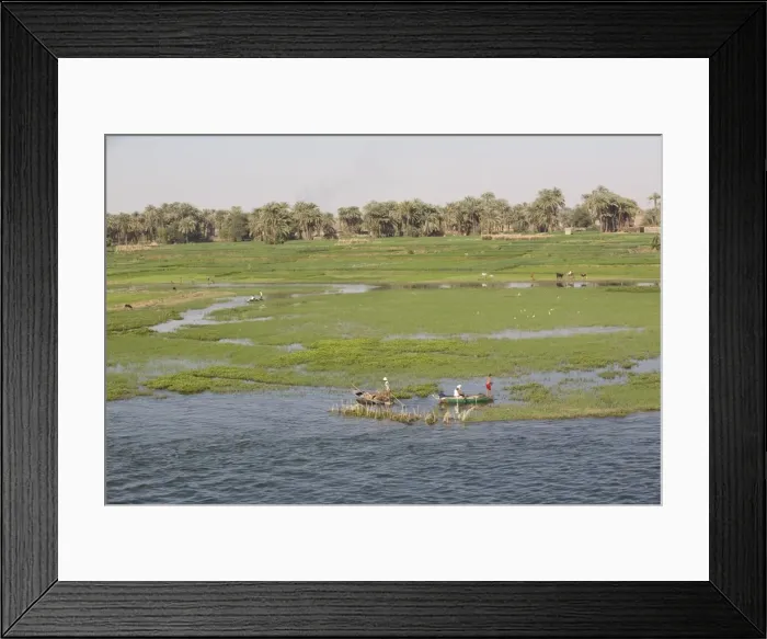 Framed Print : Life along the River Nile, near Aswan, Egypt, North Africa, Africa
