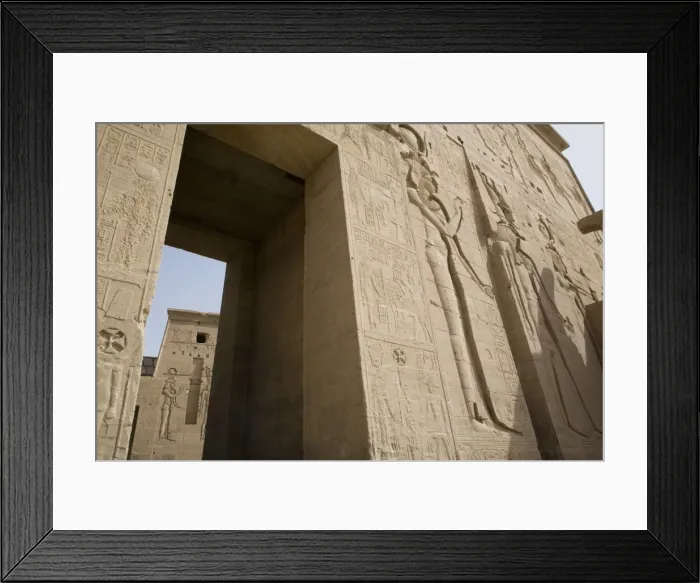 Framed Print : The entrance of the Temple of Philae, UNESCO World Heritage Site, Nubia